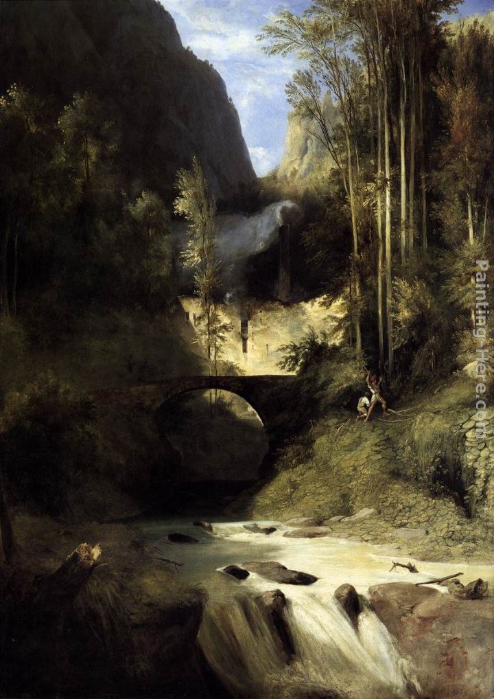 Karl Blechen Gorge at Amalfi